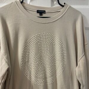 Beaded Smiley 😃 Crew Neck